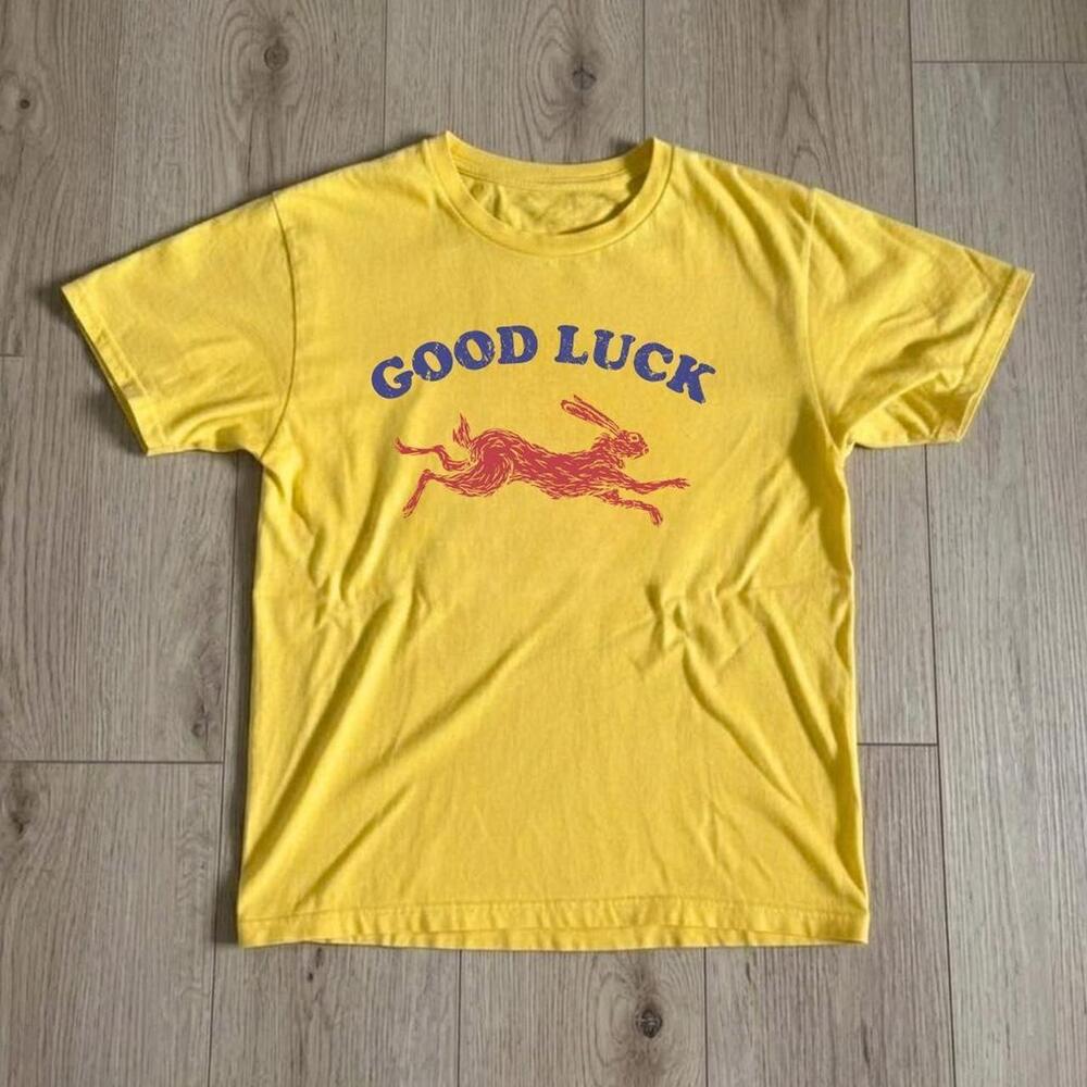 Yellow Good Luck Graphic Tee